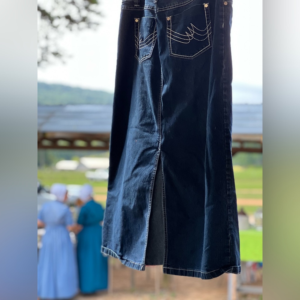 Women's Dark Blue Denim Jean Skirt